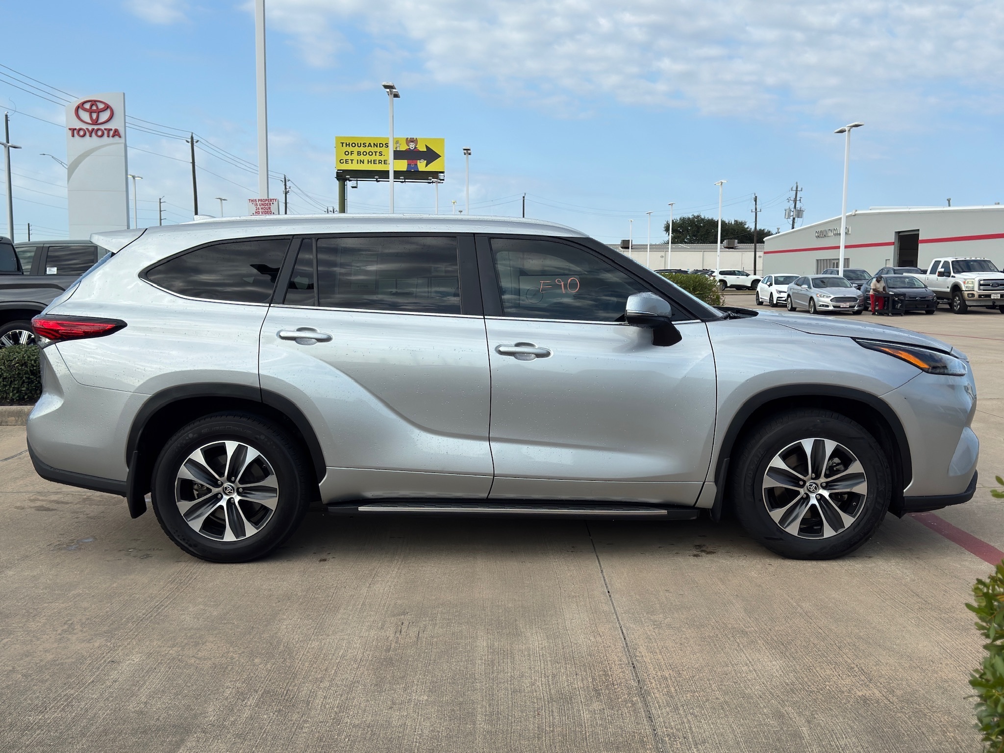 2023 Toyota Highlander XLE Silver at Parkway Family Mazda
