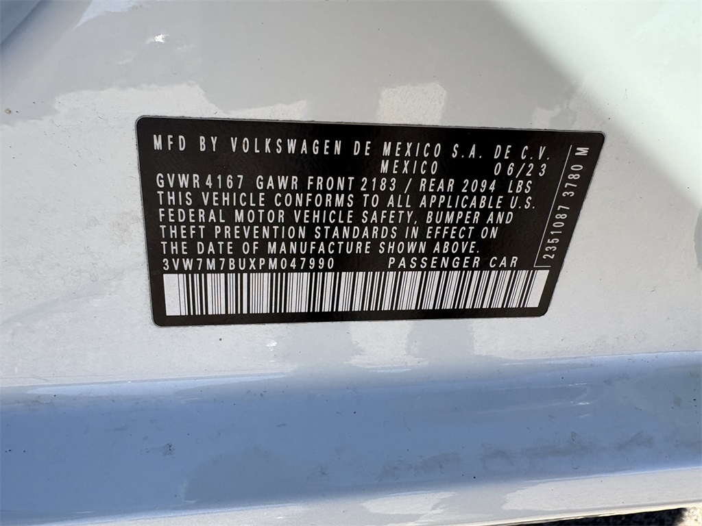 2023 Volkswagen Jetta 1.5T SE White at Parkway Family Mazda