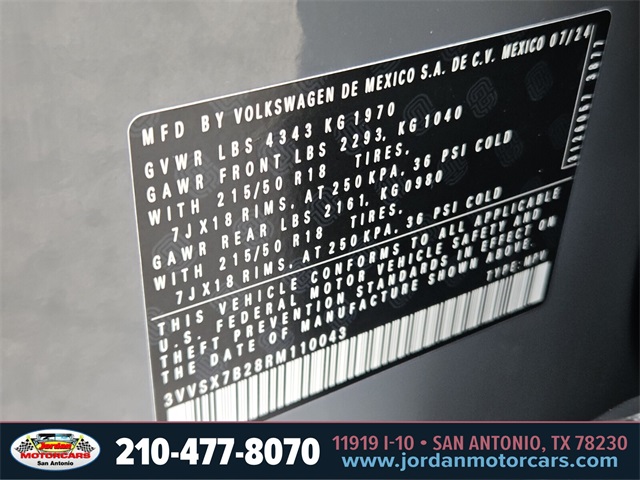 Used Car 2024 Volkswagen Taos  1.5t Se For Sale Under $25,000 In San Antonio, Texas