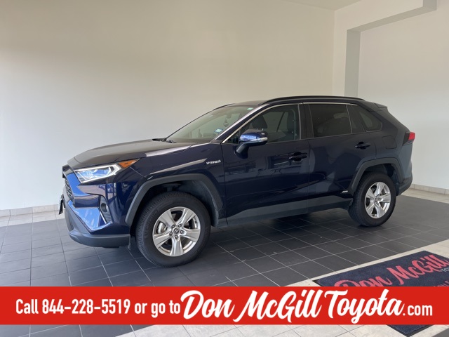 2021 Toyota RAV4 Hybrid XLE Blue at Baytown Hyundai