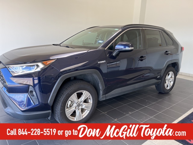 2021 Toyota RAV4 Hybrid XLE Blue at Baytown Hyundai