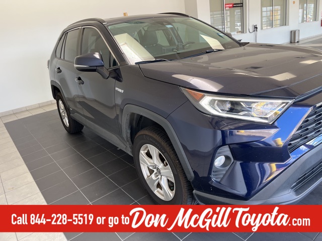 2021 Toyota RAV4 Hybrid XLE Blue at Baytown Hyundai