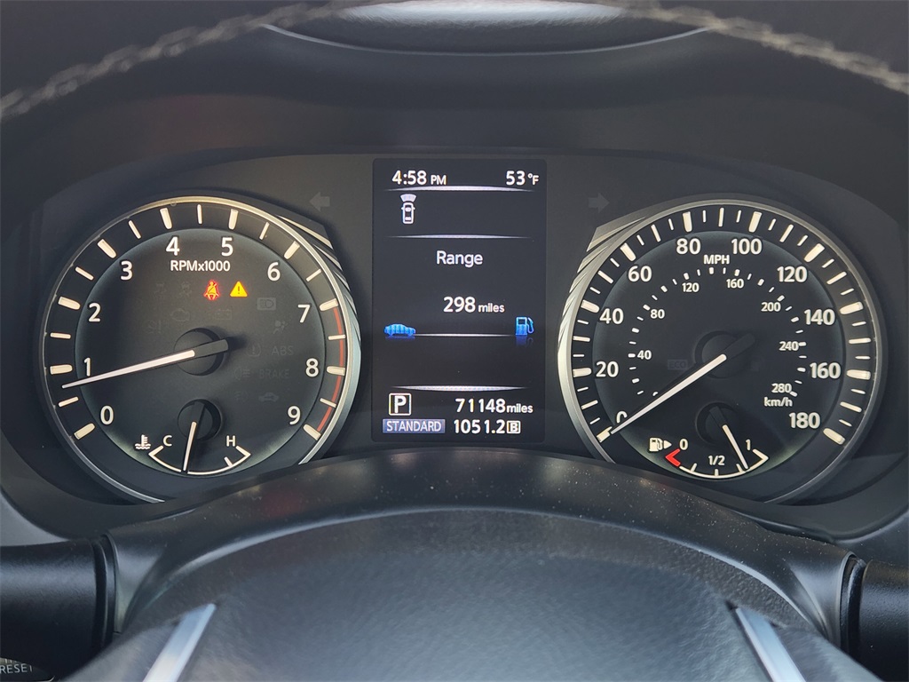 2020 INFINITI Q50 3.0t LUXE White at North Houston Mitsubishi