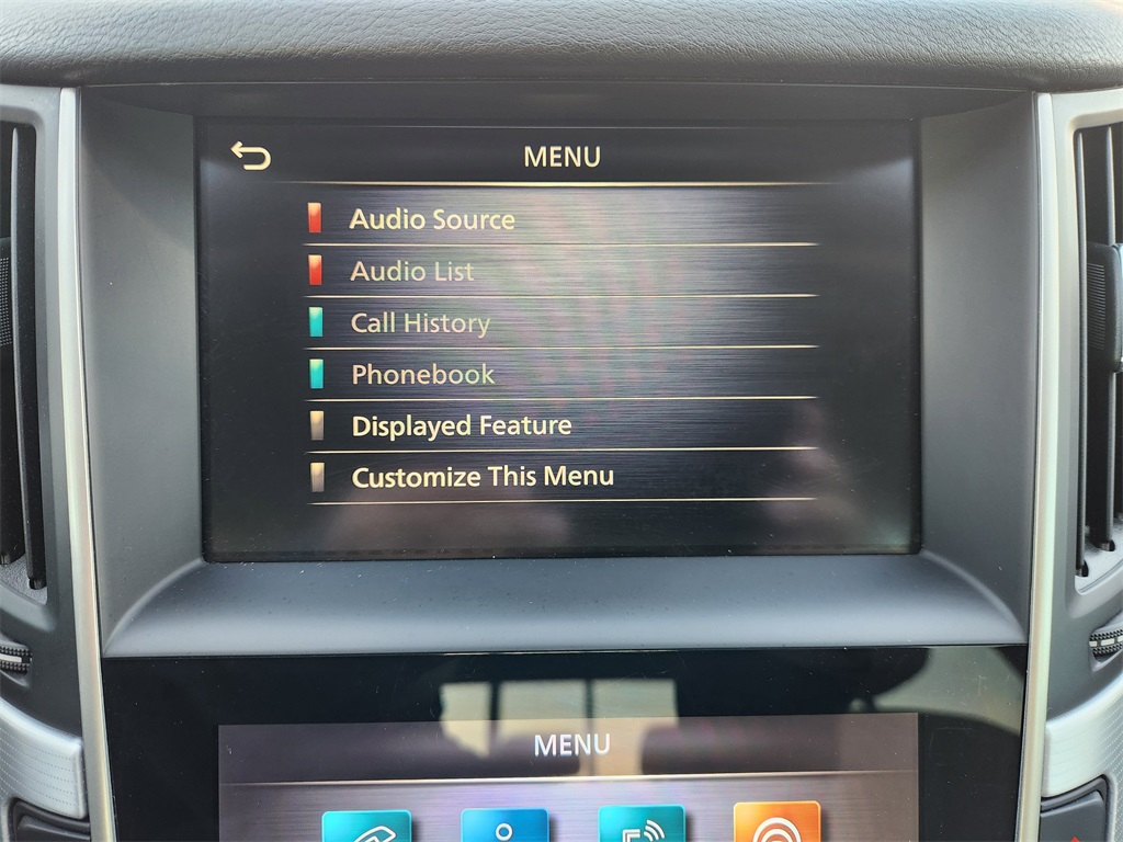 2020 INFINITI Q50 3.0t LUXE White at North Houston Mitsubishi