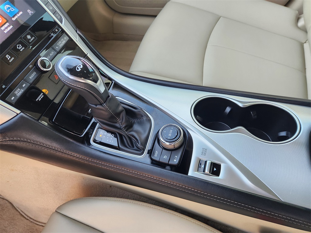 2020 INFINITI Q50 3.0t LUXE White at North Houston Mitsubishi