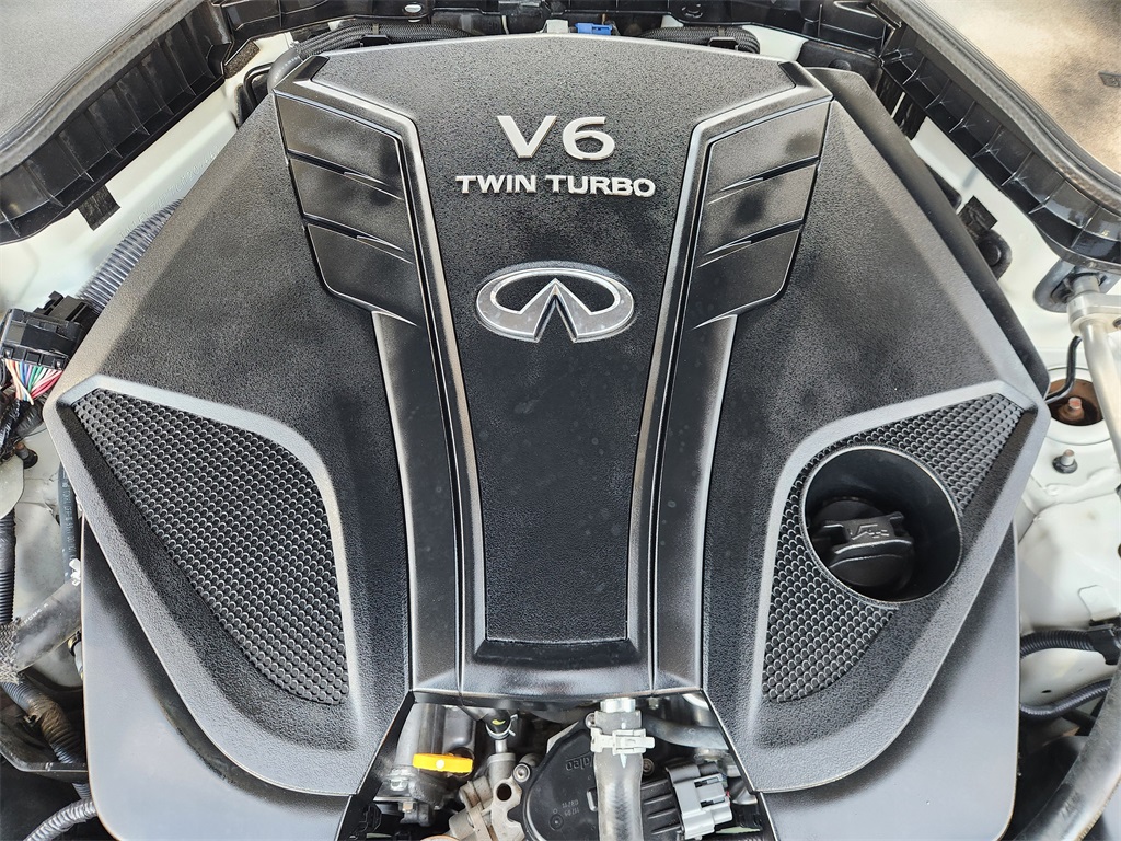 2020 INFINITI Q50 3.0t LUXE White at North Houston Mitsubishi