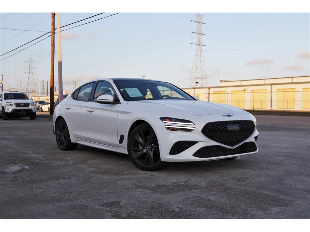 2023 Genesis G70 2.0T White at Bayway Chrysler Dodge Jeep Ram