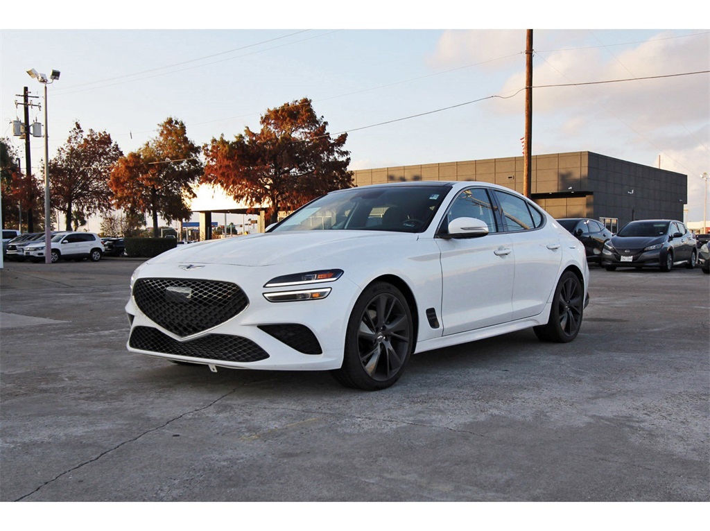 2023 Genesis G70 2.0T White at Bayway Chrysler Dodge Jeep Ram