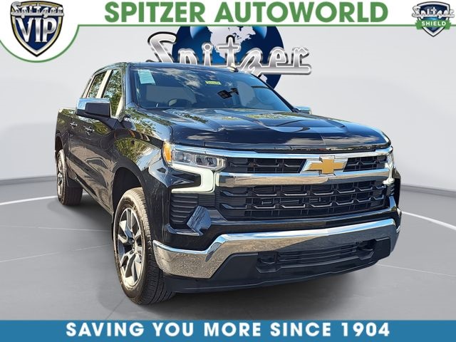 Black 2024 Chevrolet Silverado 1500 LT Crew Cab 4WD Pickup Truck Four-Wheel Drive 8-Speed Automatic