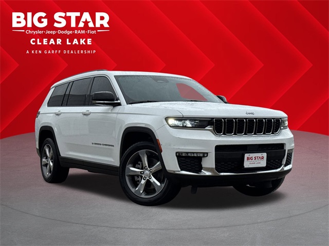 2021 Jeep Grand Cherokee L Limited White at Mac Haik CDJR North Houston