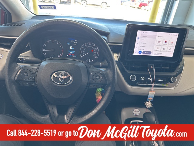 2023 Toyota Corolla LE Red at Durrett Motor Company