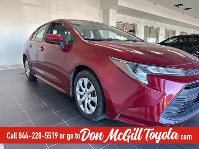 2023 Toyota Corolla LE Red at Durrett Motor Company