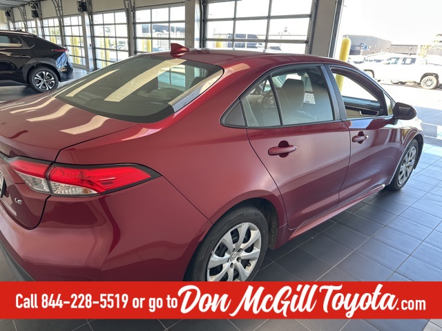 2023 Toyota Corolla LE Red at Durrett Motor Company