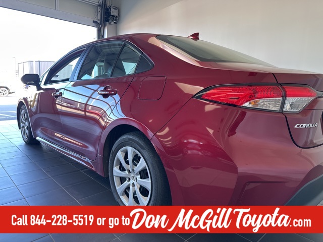 2023 Toyota Corolla LE Red at Durrett Motor Company