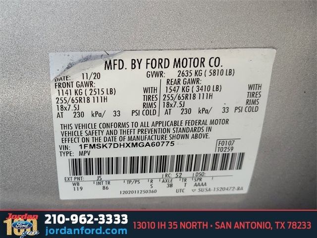 Used Car 2021 Ford Explorer  Xlt For Sale Under $25,000 In San Antonio, Texas