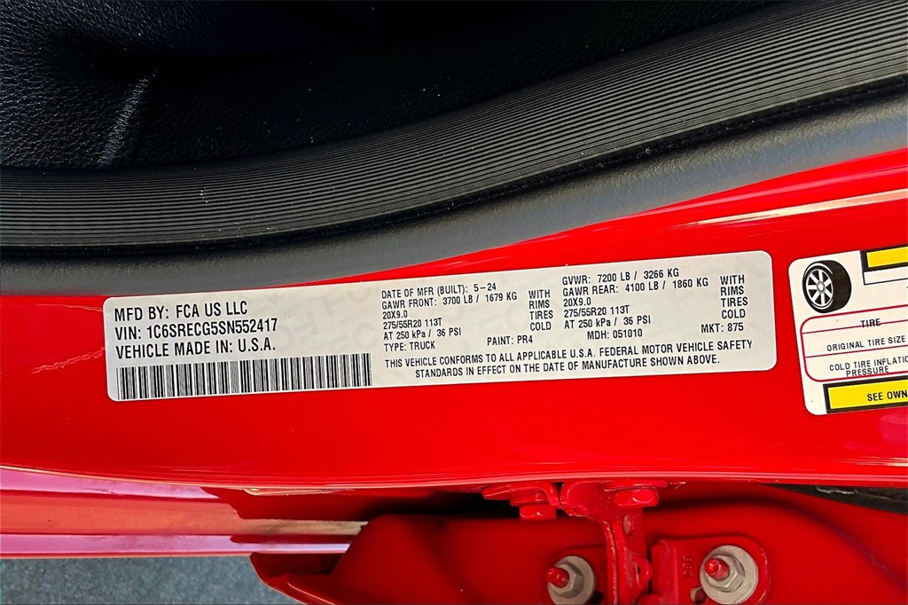 2025 Ram 1500 Tradesman Red at Victoria Chrysler Dodge Jeep Ram