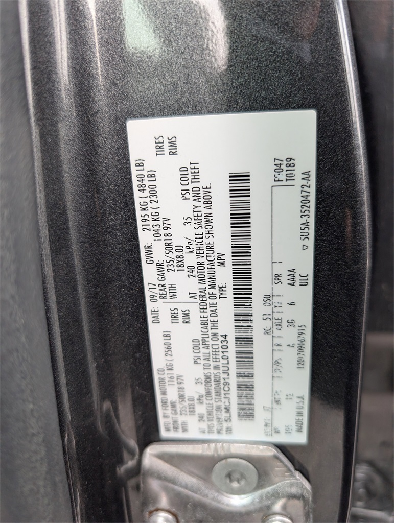 2018 Lincoln MKC Premiere Gray at DeMontrond Automotive Group