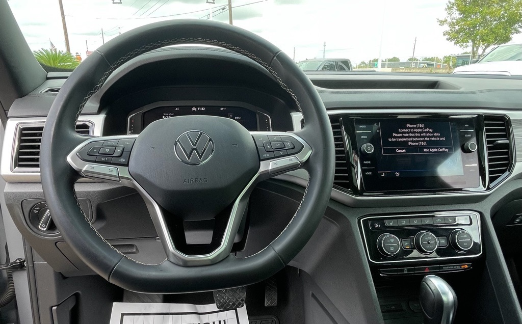 2022 Volkswagen Atlas Cross Sport 3.6L V6 SE w/Technology Gray at DeMontrond Auto Country