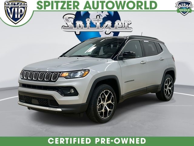 Silver Zynith Metallic Clearcoat 2024 Jeep Compass Limited 4WD SUV / Crossover Four-Wheel Drive 8-Speed Automatic