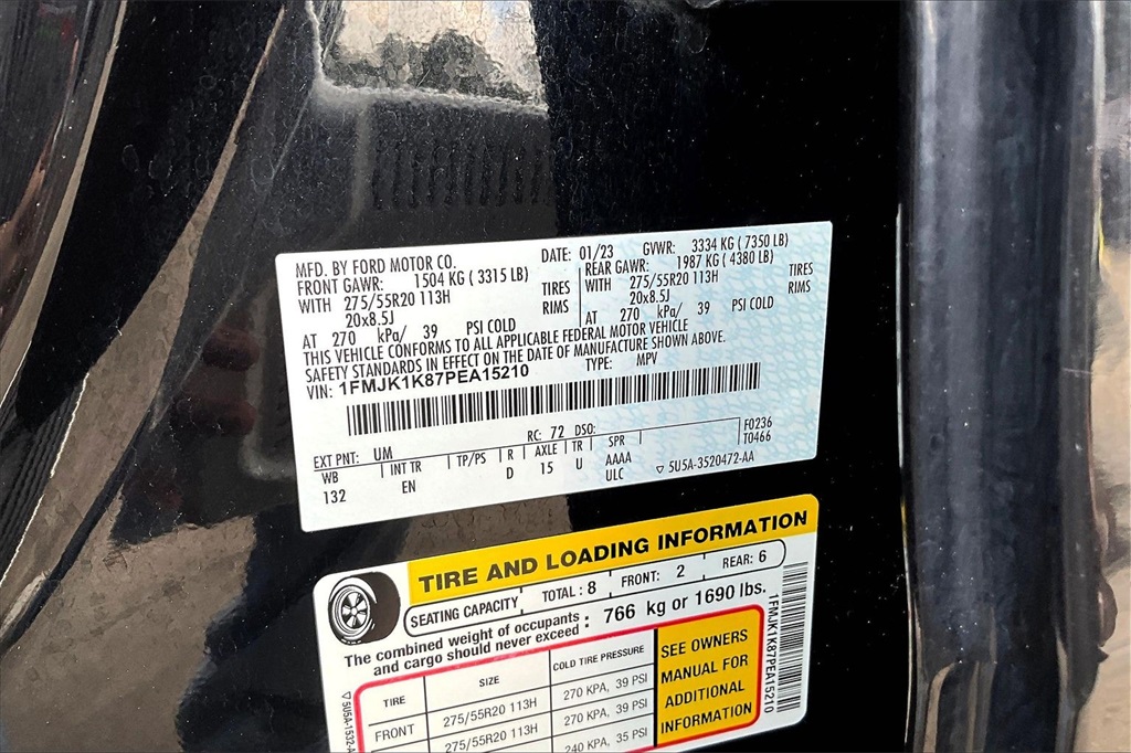 2023 Ford Expedition Max Limited Black at Wharton Ford