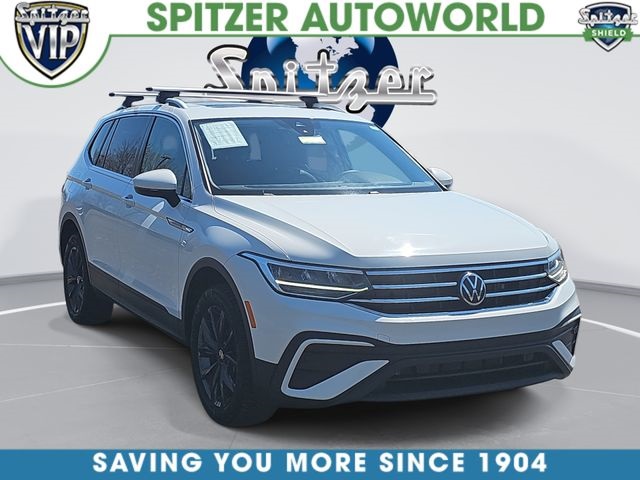 Pure White 2022 Volkswagen Tiguan SE 4Motion SUV / Crossover All-Wheel Drive 8-Speed Automatic