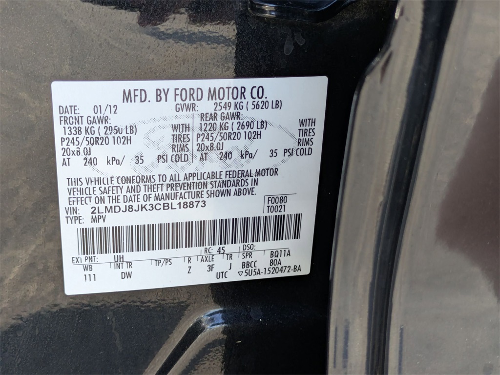 Used 2012 Lincoln MKX For Sale in Findlay, OH