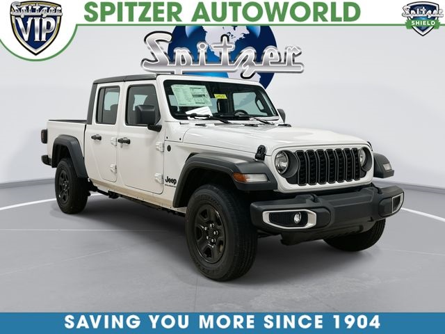 Bright White Clearcoat 2026 Jeep Gladiator Sport Crew Cab 4WD Pickup Truck Four-Wheel Drive 8-Speed Automatic