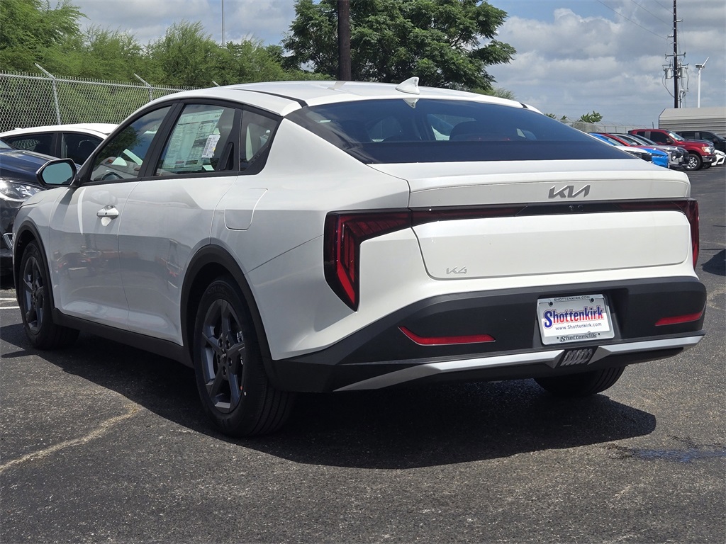 2025 Kia K4 LXS White at Shottenkirk Kia Fort Bend