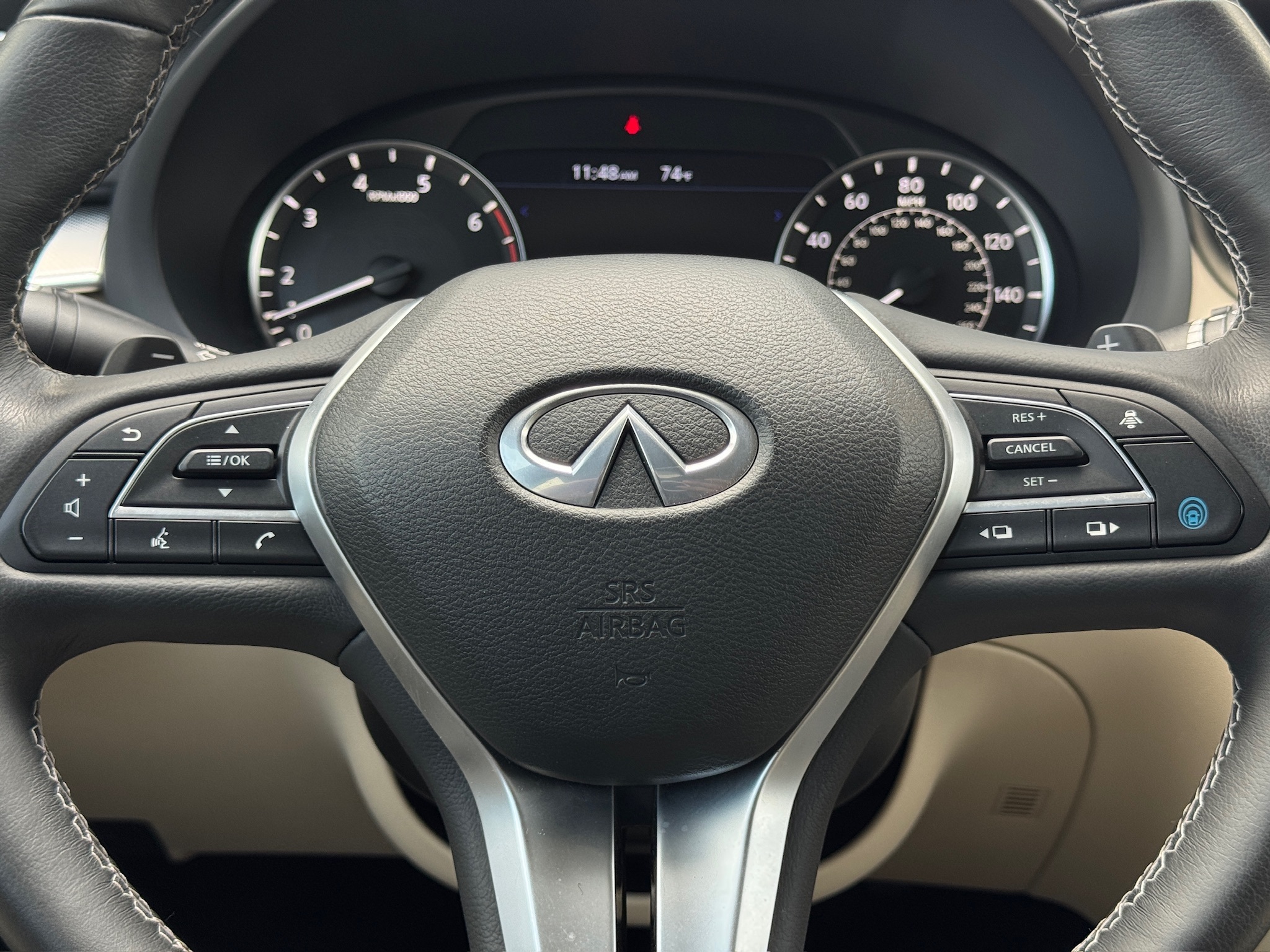 2021 INFINITI QX50 LUXE White at North Houston Mitsubishi