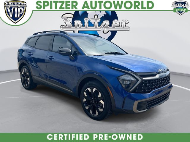 Sapphire Blue 2023 Kia Sportage SUV / Crossover All-Wheel Drive 8-Speed Automatic