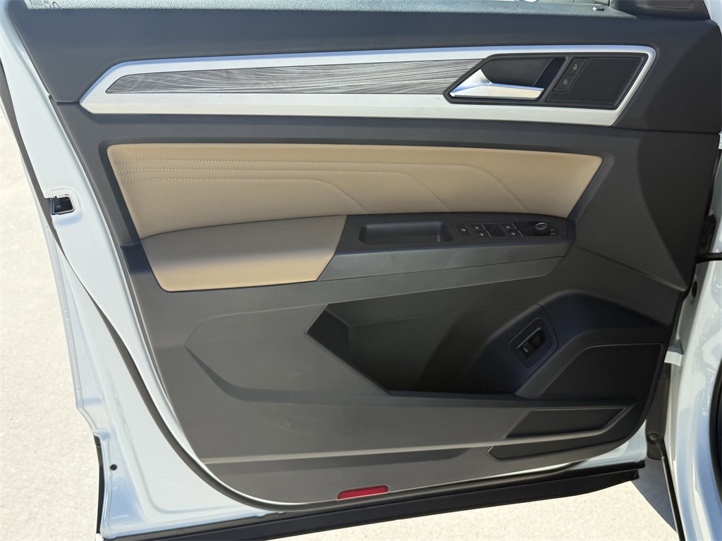 2021 Volkswagen Atlas Cross Sport 2.0T SE w/Technology White at DeMontrond Auto Country