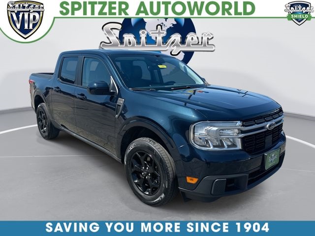 Blue Metallic 2023 Ford Maverick Lariat SuperCrew AWD Pickup Truck All-Wheel Drive 8-Speed Automatic