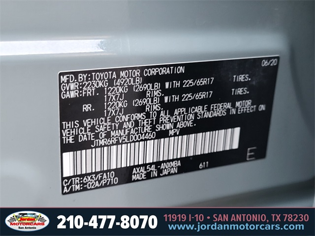 Used Car 2020 Toyota Rav4 Hybrid  Xle For Sale Under $30,000 In San Antonio, Texas