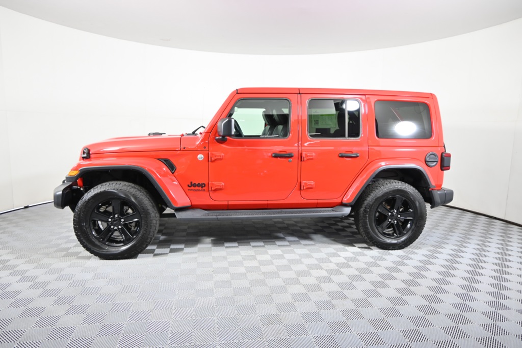 Used 2020 Jeep Wrangler Unlimited Sahara Altitude with VIN 1C4HJXEN8LW125939 for sale in Forest Lake, Minnesota