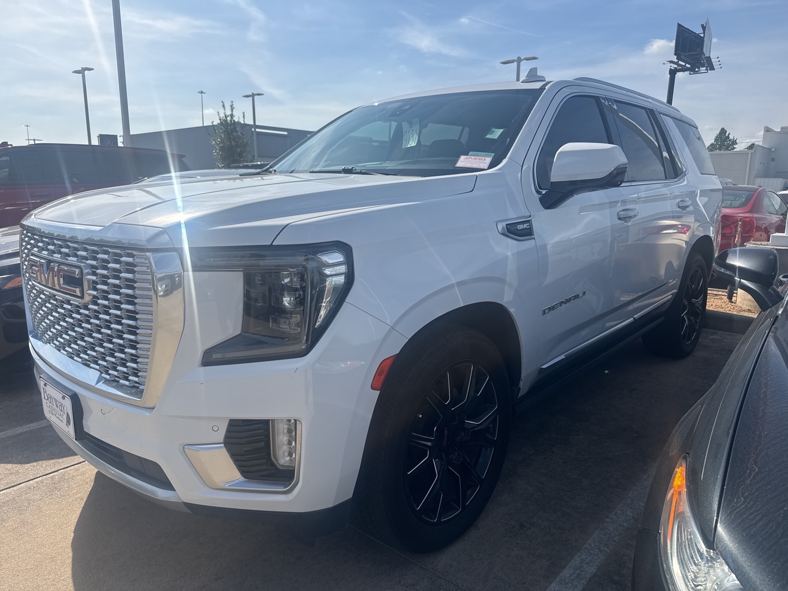 2021 GMC Yukon Denali White at Bayway Cadillac of The Woodlands