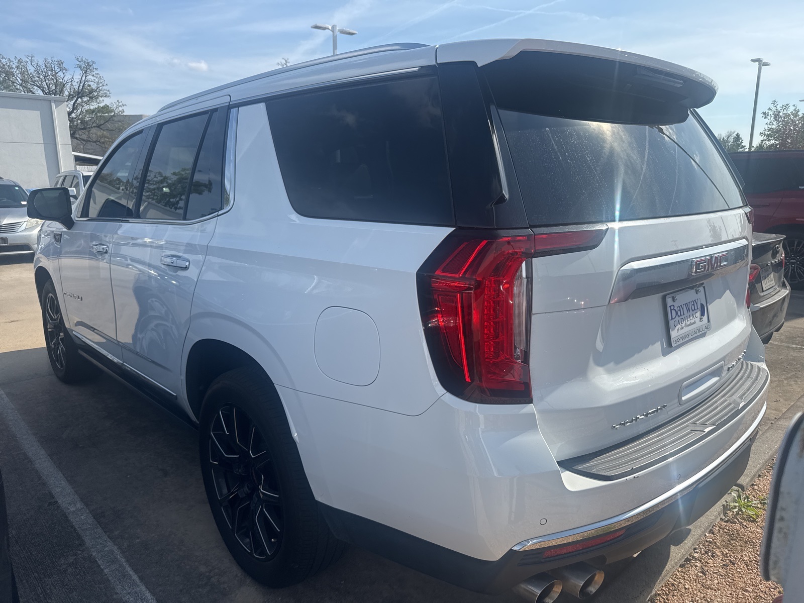 2021 GMC Yukon Denali White at Bayway Cadillac of The Woodlands