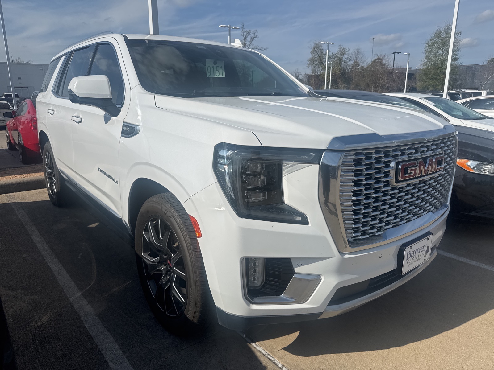 2021 GMC Yukon Denali White at Bayway Cadillac of The Woodlands