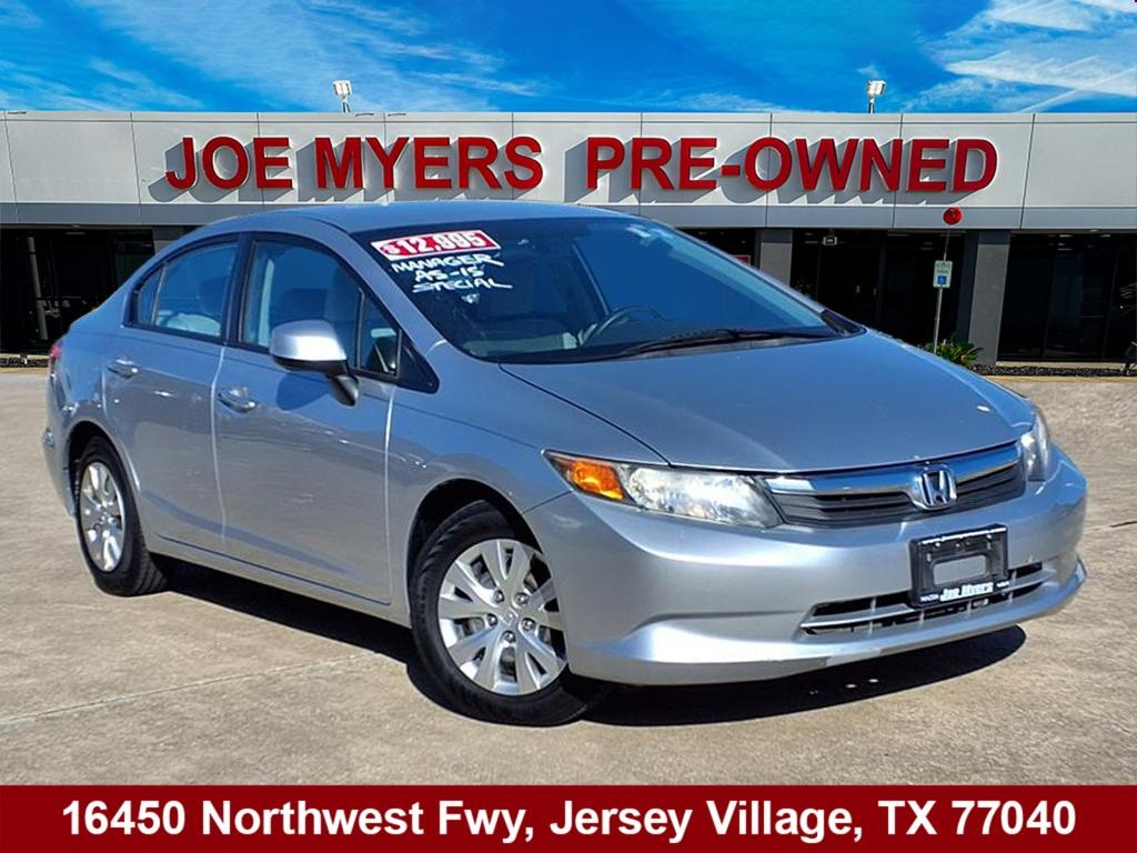 2012 Honda Civic LX Silver at Emmons Autoplex