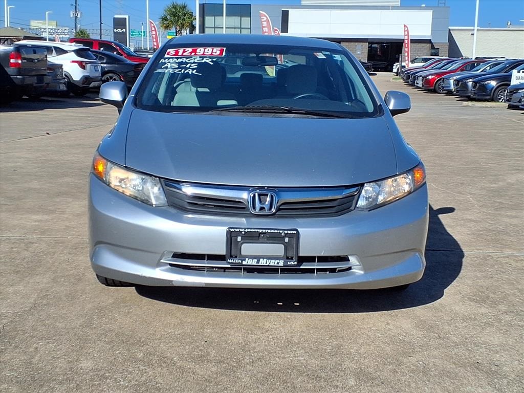 2012 Honda Civic LX Silver at Emmons Autoplex