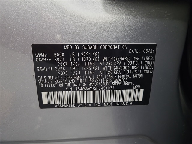 2024 – Subaru – Ascent