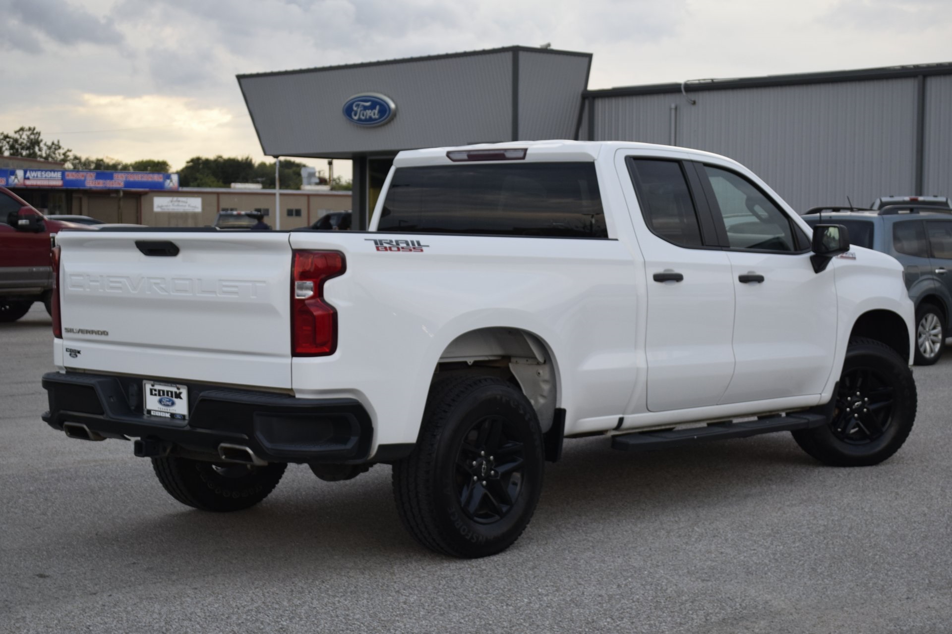 2019 Chevrolet Silverado 1500 Custom Trail Boss White at Legacy Ford