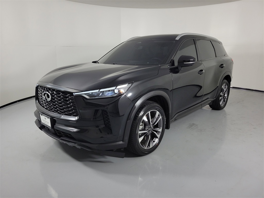 2023 INFINITI QX60 LUXE Black at South Houston Nissan