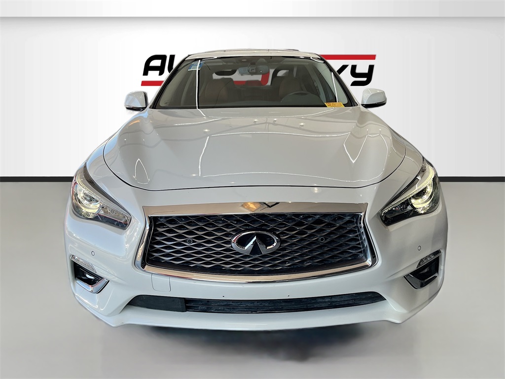 2024 INFINITI Q50 LUXE White at AutoSavvy Houston Southwest