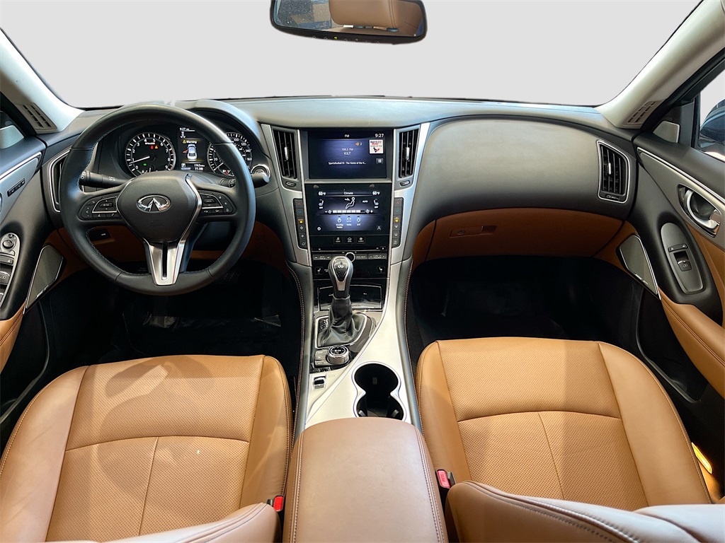 2024 INFINITI Q50 LUXE White at AutoSavvy Houston Southwest