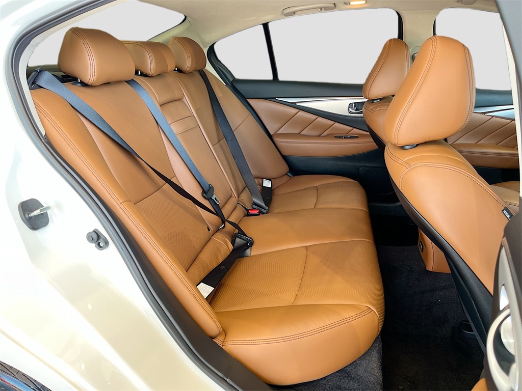 2024 INFINITI Q50 LUXE White at AutoSavvy Houston Southwest