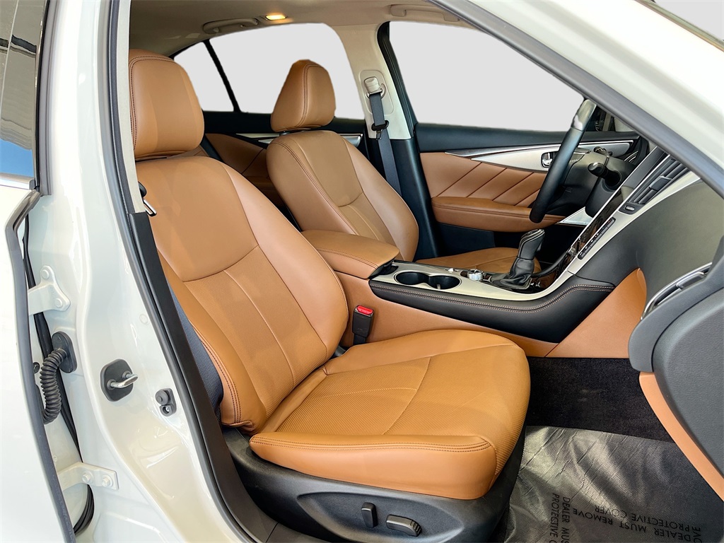 2024 INFINITI Q50 LUXE White at AutoSavvy Houston Southwest