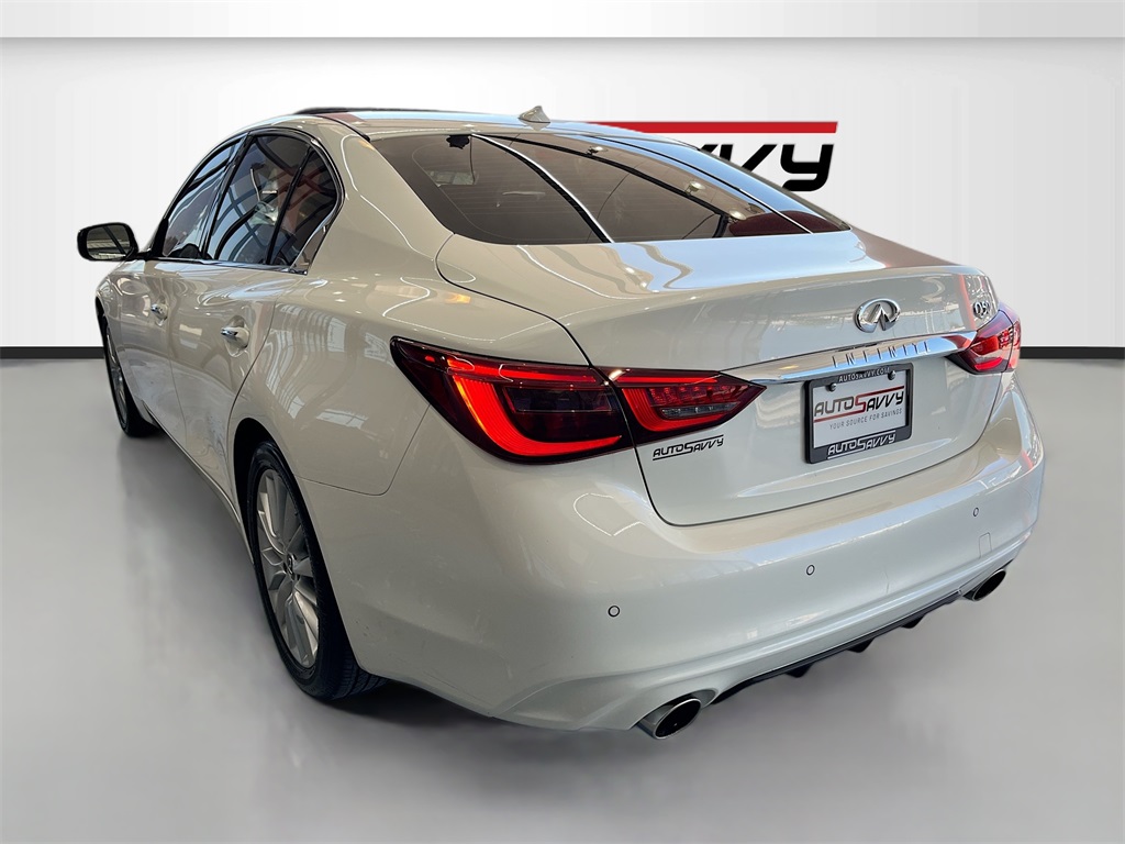 2024 INFINITI Q50 LUXE White at AutoSavvy Houston Southwest