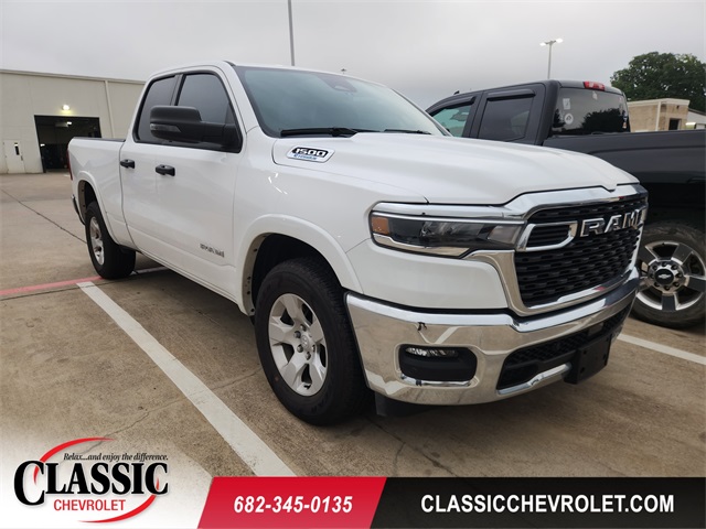 Bright White Clearcoat 2025 RAM 1500 Big Horn Quad Cab RWD Pickup Truck 4X2 8-Speed Automatic