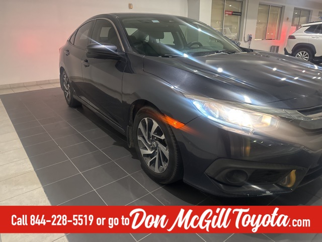 2017 Honda Civic EX Blue at Joe Myers Mazda Kia
