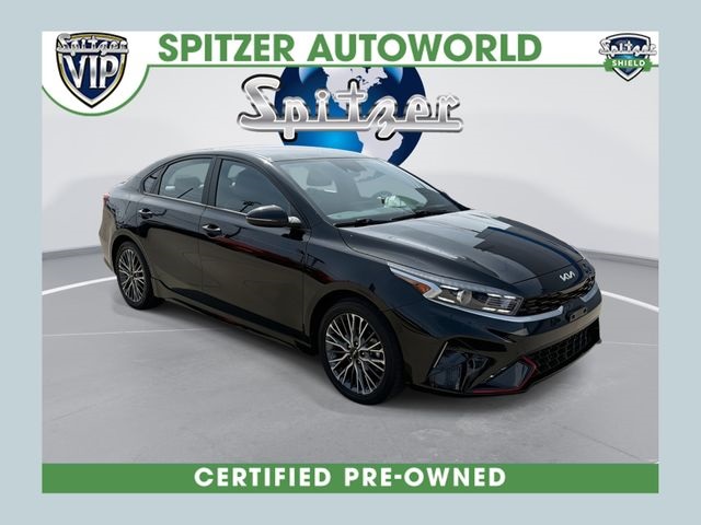 Aurora Black Pearl 2023 Kia Forte GT-Line FWD Sedan Front-Wheel Drive Continuously Variable Transmission